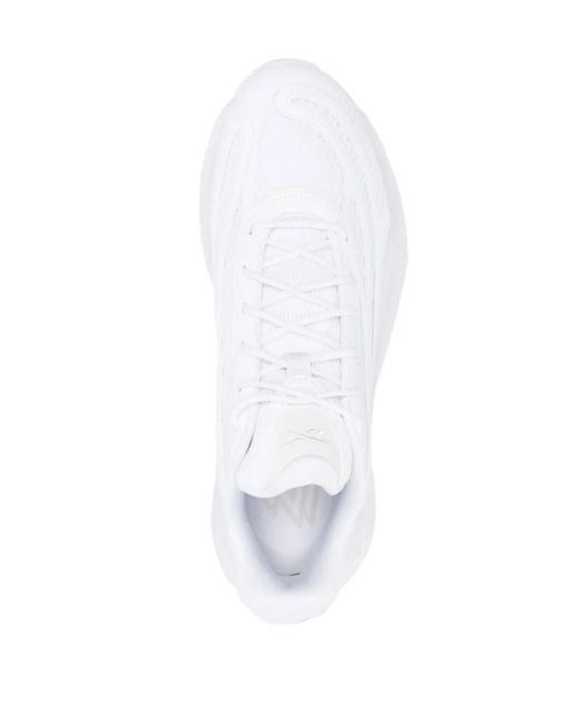 Reebok White Textured-Panel Sneakers for men