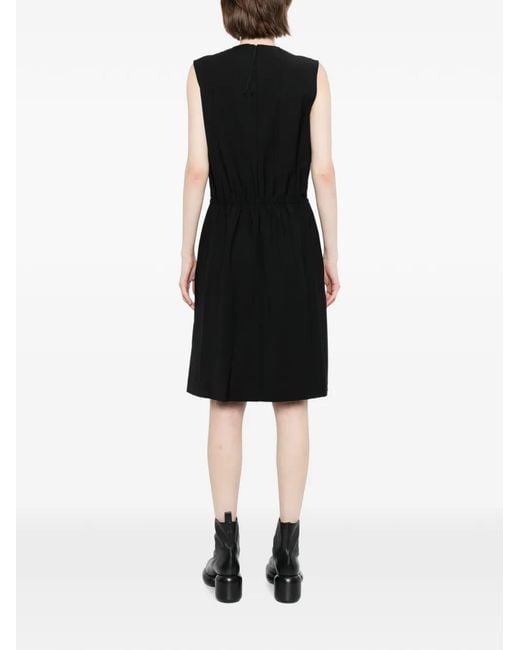 JNBY Black Robe Courte Sans Manches À Col Rond
