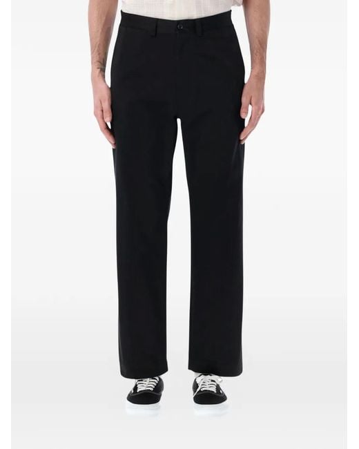 Nanamica Black Straight-Leg Trousers for men