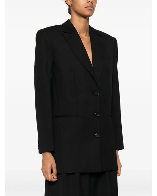 Anine Bing Black Single-Breasted Blazer