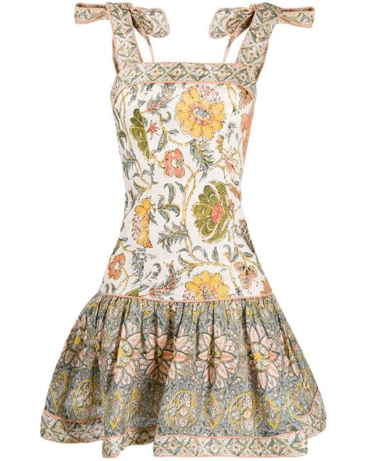 Zimmermann Linen Edie Tie Mini Dress 