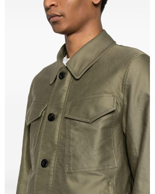 Veste d'inspiration militaire en coton Tom Ford pour homme en coloris Green