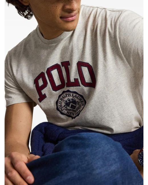 Polo Ralph Lauren White Logo-Detail T-Shirt for men
