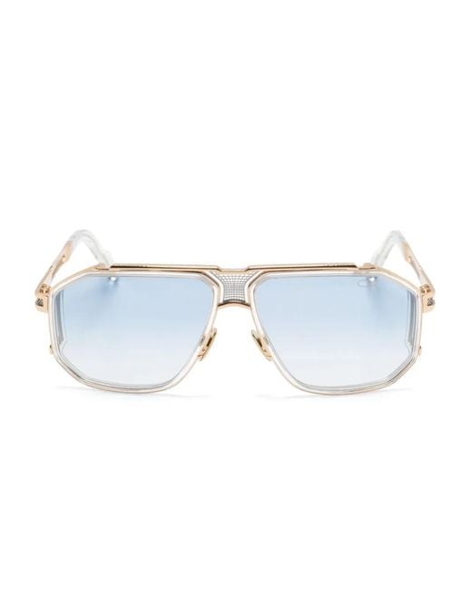 Cazal Blue 6833 Pilot-Frame Sunglasses