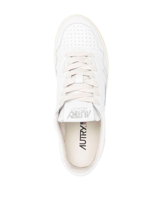 Autry Sneakers Met Logopatch in het White