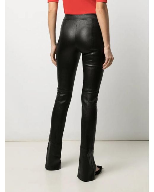 Rosetta Getty スキニー レザーパンツ Black