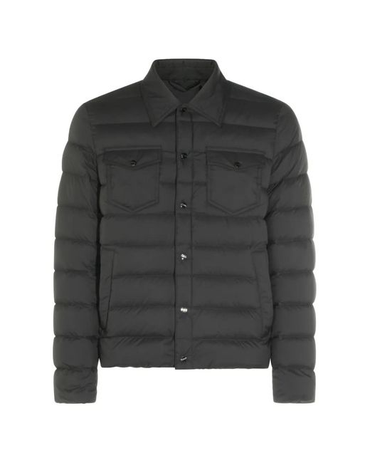 Herno Black Quilted Down Jacket for men