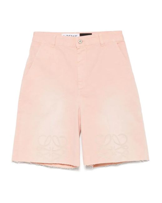 Loewe Pink Shorts Mit Anagram-Motiv