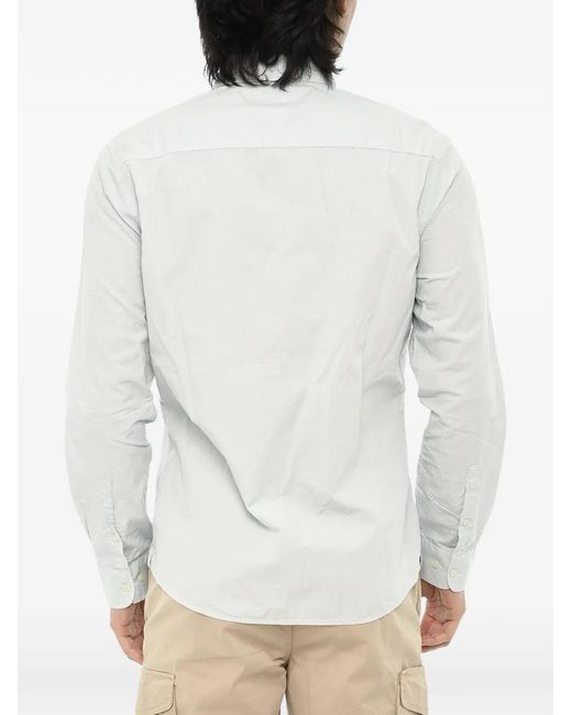 Woolrich White Chemise À Boutonnière for men