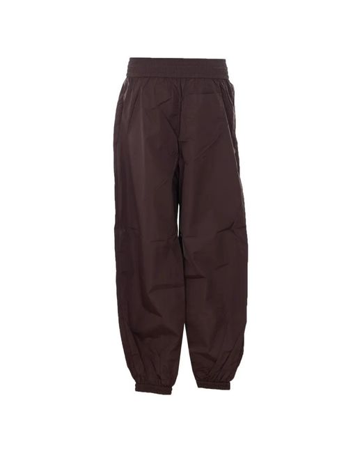 Zimmermann Purple Drawstring Elasticated-Cuff Track Pants
