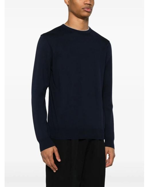 Canali Blue Cotton Top for men