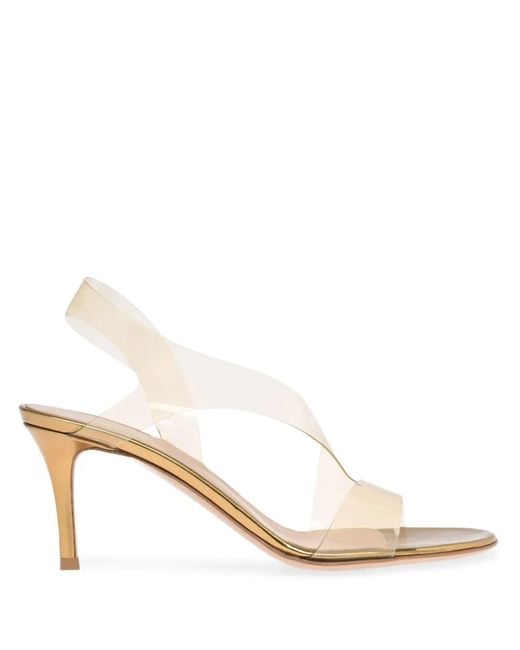Gianvito Rossi Natural 70Mm Metropolis Sandals