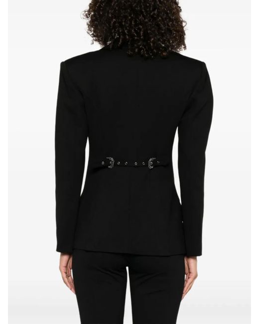 Versace Jeans Couture ノッチドラペル シングルジャケット Black