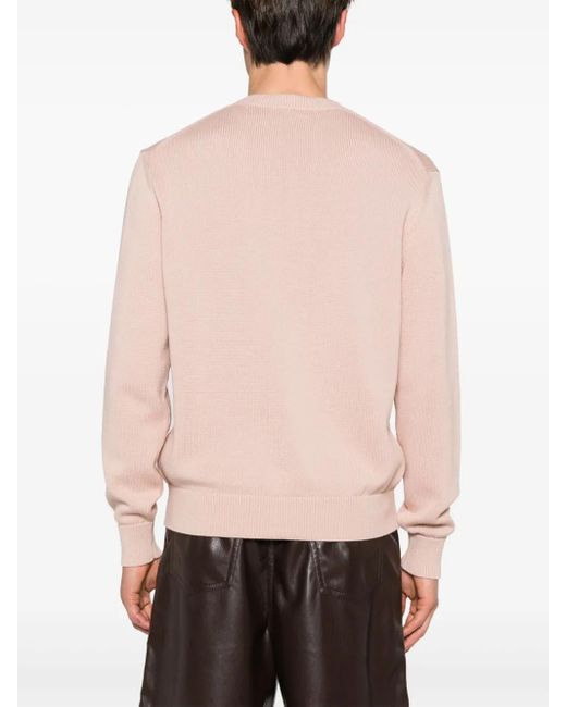 Etro Pink Logo Embroidery Sweater for men