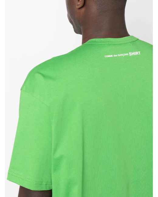 Comme des Garçons Green Short-Sleeve Round-Neck T-Shirt for men