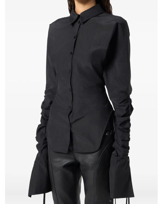 Blumarine Black Cinched Shirt