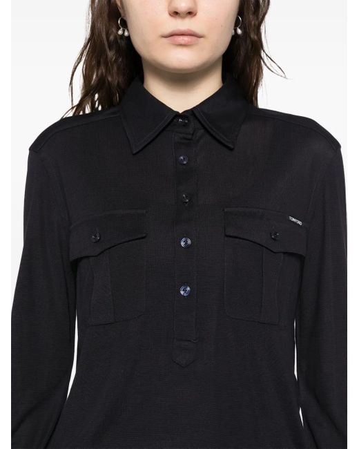 Tom Ford ミリタリー シャツ Black