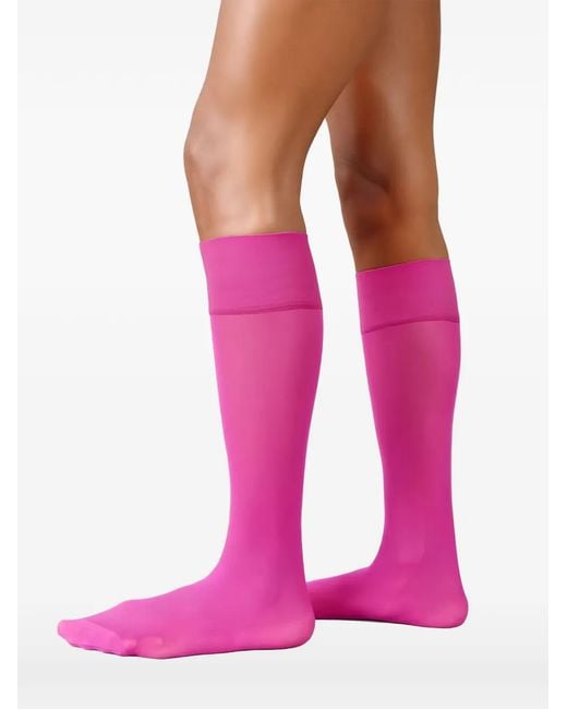 Swedish Stockings Pink Elin Reinforced Socks Set (Set Of Two)