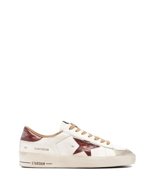 Golden Goose Deluxe Brand White Star Appliqué Sneakers for men