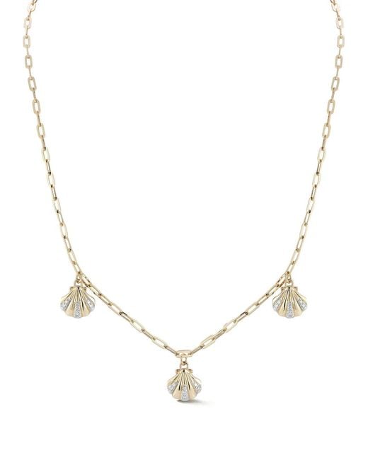 Mateo Natural 14K 3 Petite Venus Diamond Necklace