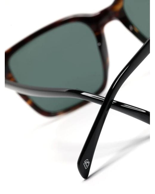 David Beckham Green Square-Frame Sunglasses