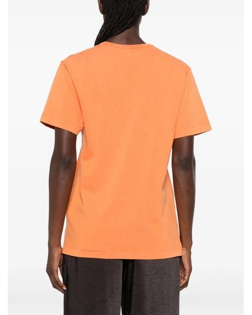 J.W. Anderson Orange Anchor-Embroidered T-Shirt