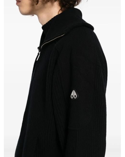 Moose Knuckles Black Colson Cardigan for men