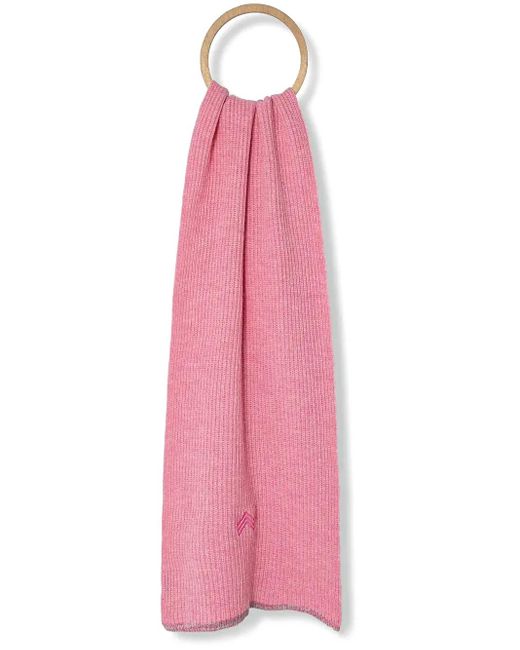 Missoni Pink Logo-Embroidered Scarf
