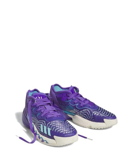 Adidas Purple D.O.N. Issue 4 "Throwback Utah Jazz" Sneakers