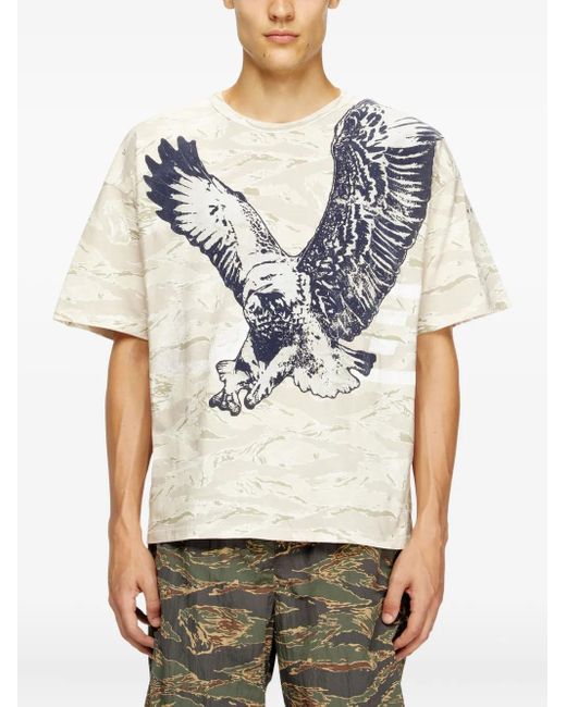 T-Shirt T-Boxt-T14 À Imprimé Aigle DIESEL pour homme en coloris White