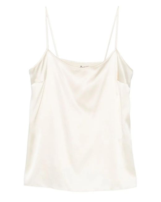 Ermanno Scervino White Spaghetti-Strap Top