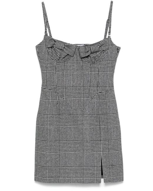Vivetta Gray Minikleid Mit Prince Of Wales-Karo