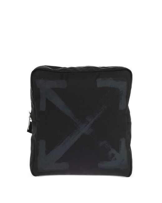 Off-White c/o Virgil Abloh Black Arrow-Print Crossbody Bag for men