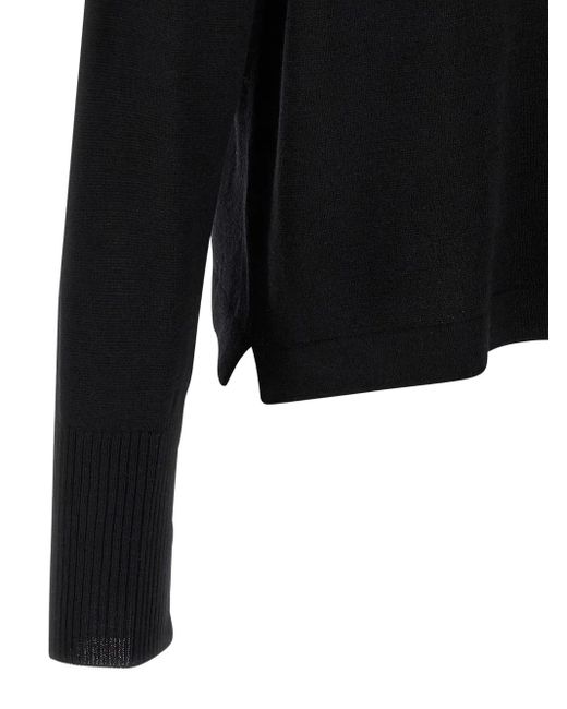 Ma'ry'ya Black Pocket Wool Sweater for men