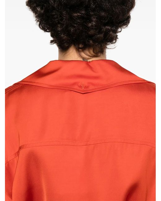 IRO Red Short-Sleeve Blouse