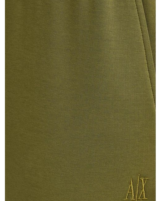 ARMANI EXCHANGE Green Drawstring-Waist Track Pants
