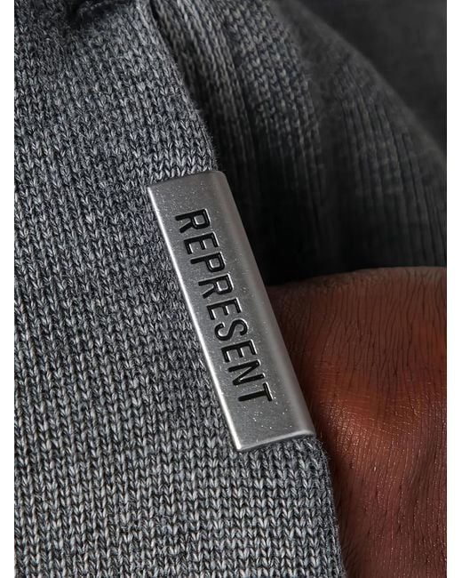 Represent Gray Side-Panel Track Pants for men