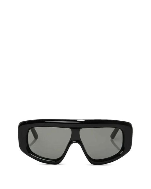 Palm Angels Black Carmel Rectangle-Frame Sunglasses for men