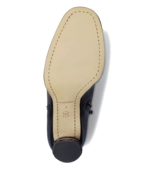 Bernardo Black 1946 7.6 Gene Block-Heel Boots