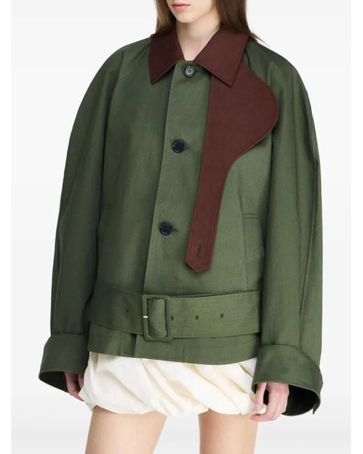 J.W. Anderson Green Rounded Jacket