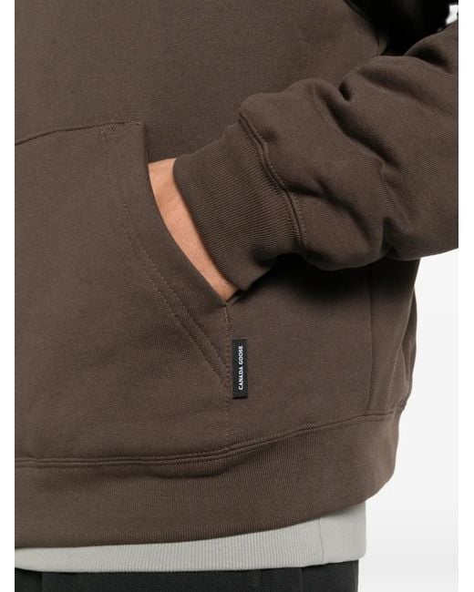 Canada Goose Brown Hooded Zip Jacket for men