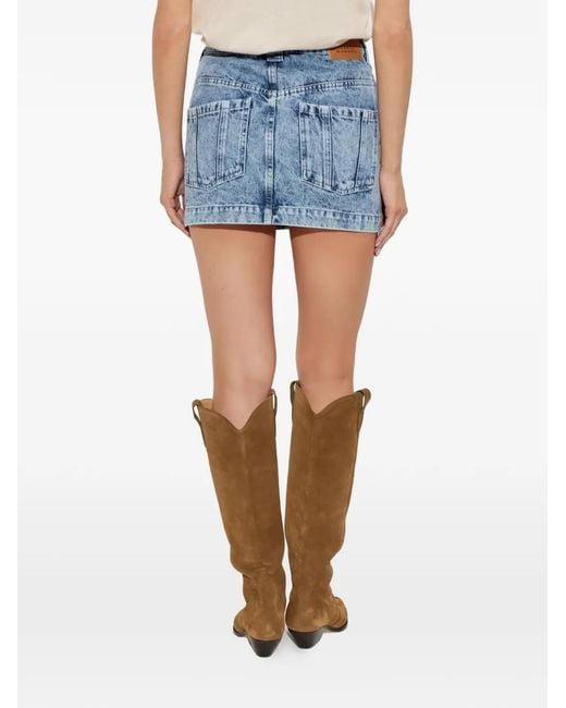 Isabel Marant Blue 'Juana' Denim Skirt