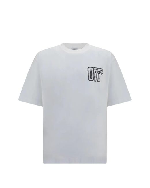 Off-White c/o Virgil Abloh Gray Motion Arrow T-Shirt for men