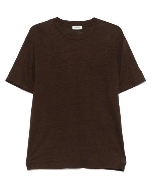 T-Shirt En Lin Sandro pour homme en coloris Brown