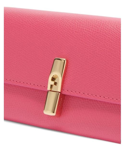 Furla Pink Iride Continental Wallet