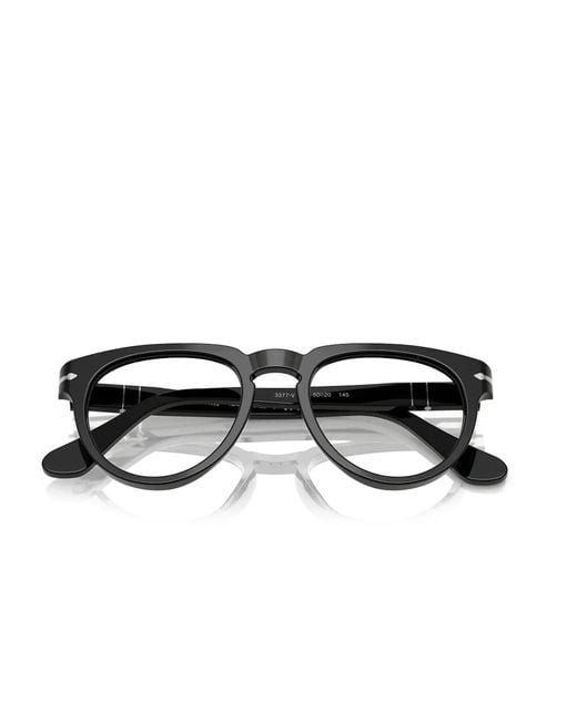 Persol Black Pantos-Frame Glasses
