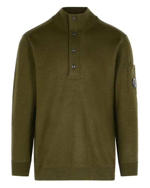 C P Company Pullover mit Lens-Detail in Green für Herren