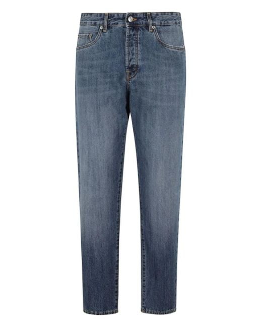 Department 5 Jeans Met Vervaagd Effect En Vijf Zakken in het Blue voor heren