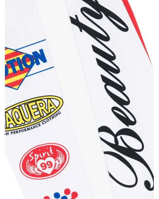 VAQUERA White Logo-Print Arm Gloves