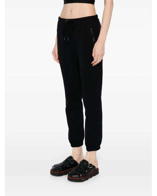 James Perse Black Scuba-Jersey Track Pants